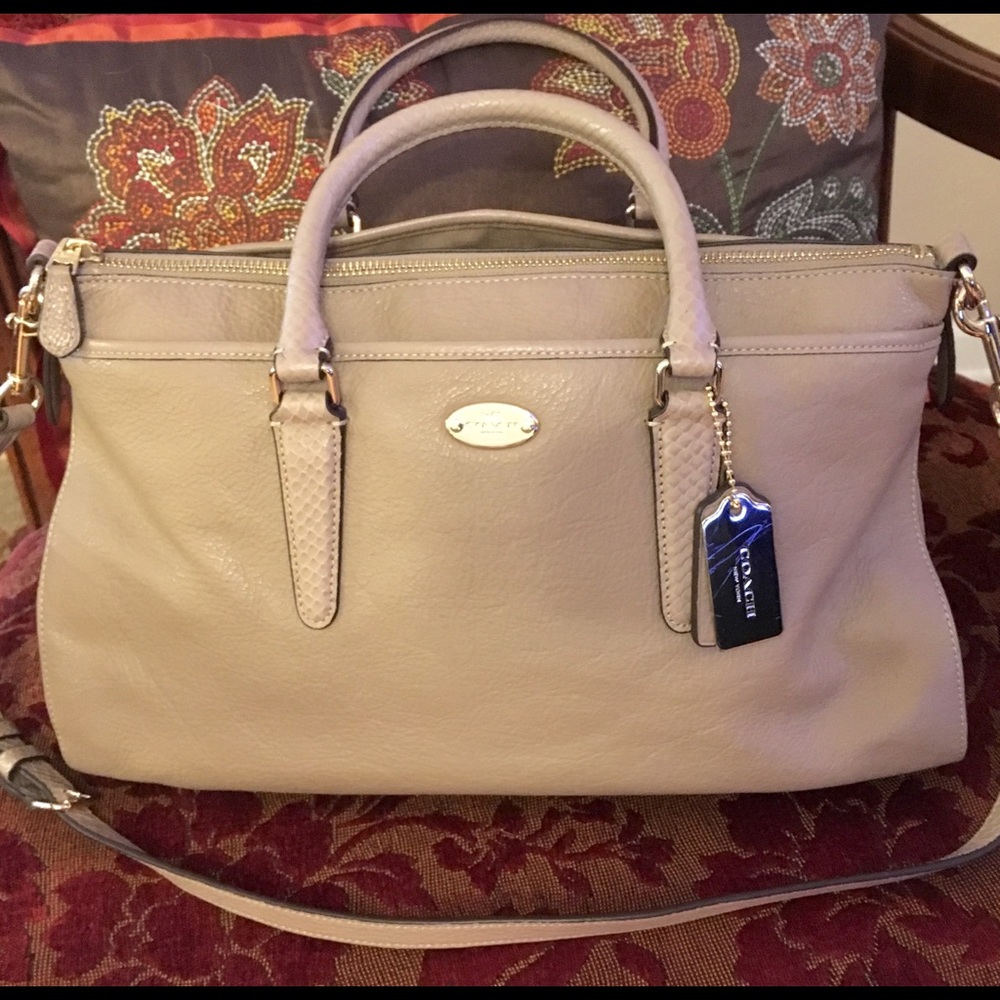 Coach Morgan Satchel Exotic Trim Style